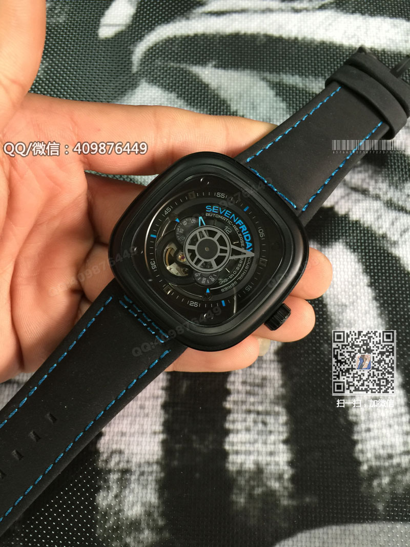 【一比一】七個星期五 SevenFriday PRIOR'S VOICE PVD外殼 黑色表帶